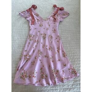 Vintage Spring Vibe Floral Print Midi Dress with Tie Shoulders